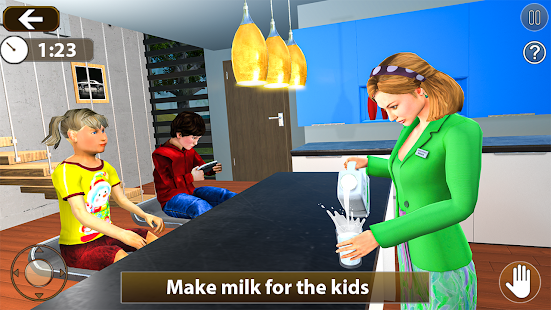 Virtual Family Simulator: Baby Care Mom Life Games MOD APK (Premium/Unlocked) screenshots 1