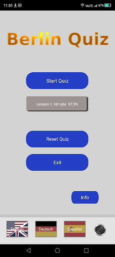 Android application Berlin Quiz screenshort