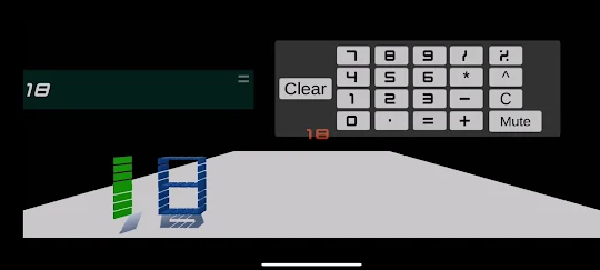 3D Calculator - Domino Falling
