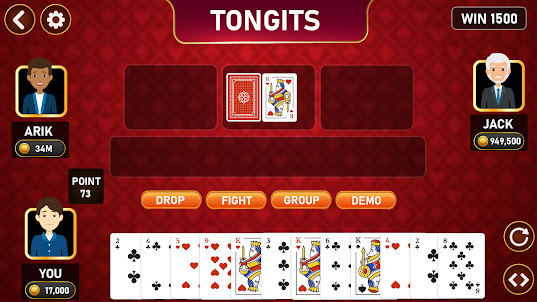 Tongits Cards Game Earn BTC