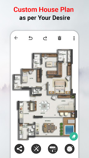 Screenshot of House Design Plan 3D App