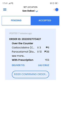 Android application MedMover Pharmacy screenshort