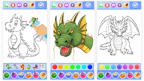 Dragon Coloring & Drawing Gameのおすすめ画像5