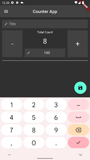 Simple Counter App Screen 3