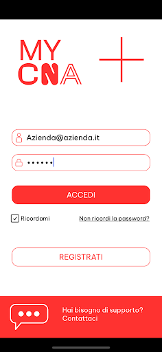 Android application MYCNA screenshort
