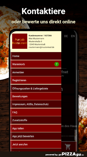Punjab Restaurant Laupheim Screen 3