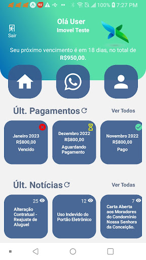 Android application Cond. Nsa Senhora da Conceição screenshort
