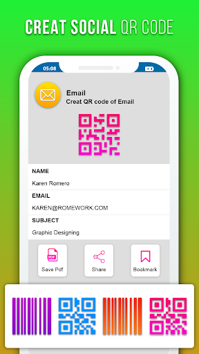 Android application QR Code Reader Barcode Scanner screenshort