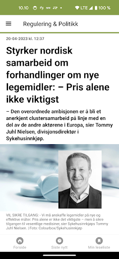 MedWatch Norge Screen 2