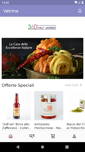 Android application 360ItalyMarket screenshort