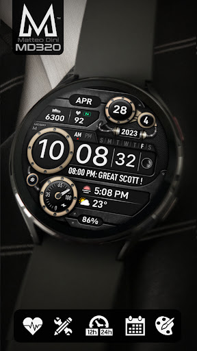 Android application MD320 Steam Punk Watch Face screenshort