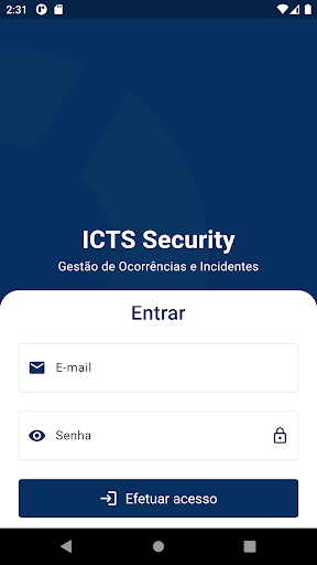 Ocorrências e Incidentes ICTS Screen 2