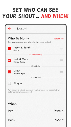 OutShout Screen 3