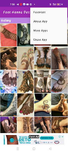 Foot Henna Design Screen 2