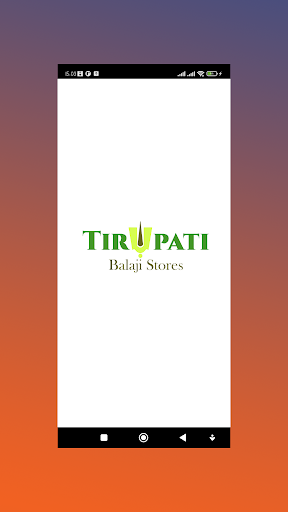 Android application Tirupati Balaji Stores screenshort