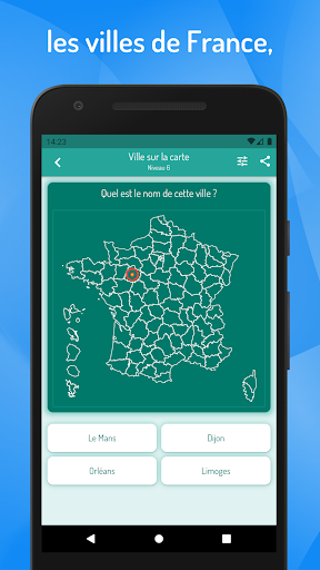 Screenshot of Quiz - French Departments