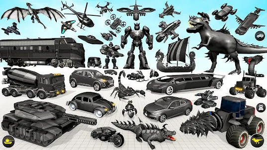 공룡 로봇 자동차 게임: 로봇 게임