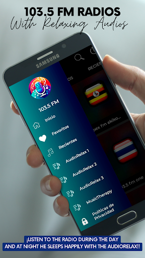 Android application 103.5 fm radio station screenshort