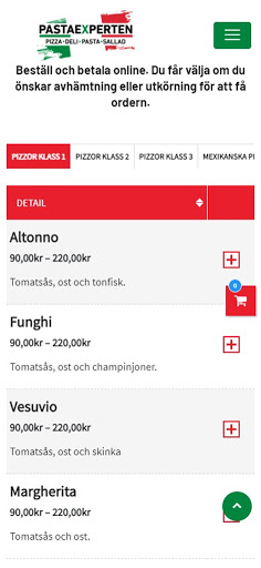 Android application Pasta Experten screenshort