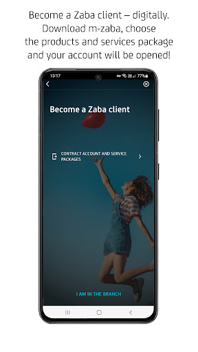 Android application m-zaba screenshort
