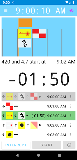 Android application Voice Sail Start Timer screenshort