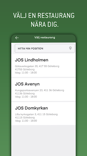 Android application JOS screenshort