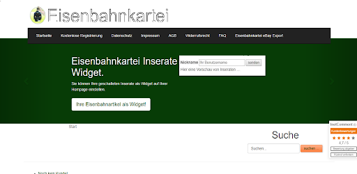Eisenbahnkartei Screen 3