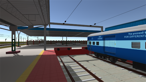 Indian Train Crossing 3D Screen 3
