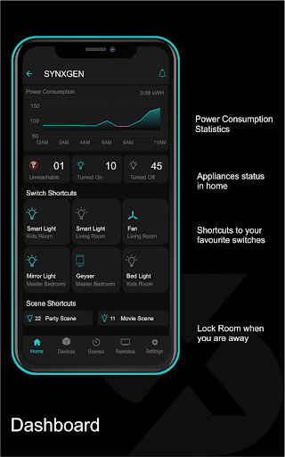 Android application SYNXGEN Home Automation screenshort