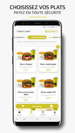 Android application O'malo screenshort