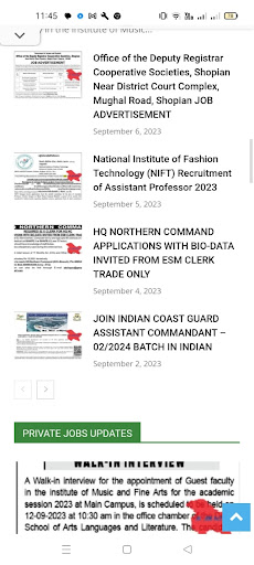 JK Job Alerts Screen 2