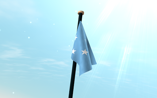 Micronesia Flag 3D Free