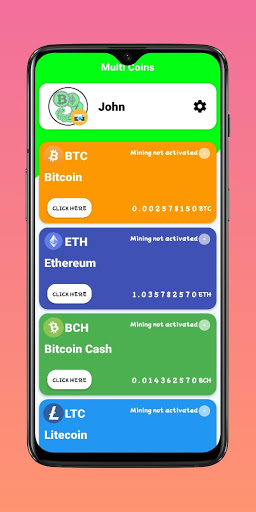 Multi Coins Miner - Cloud Mining