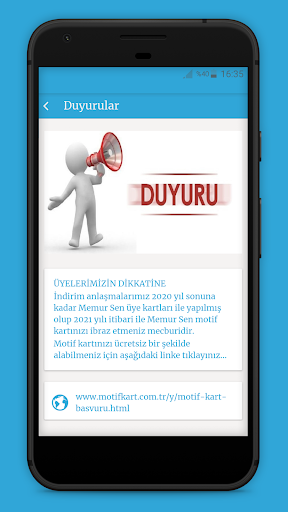 Android application Memur-Sen Afyonkarahisar screenshort