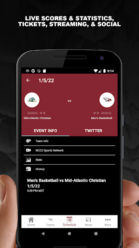 NCCU Eagles Athletics Screen 3