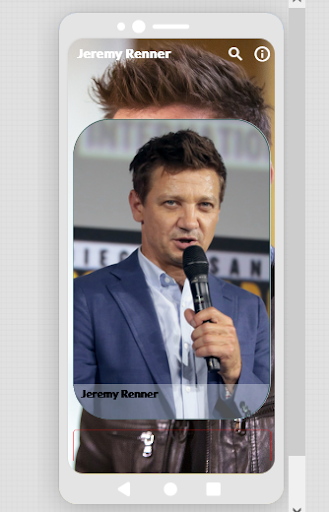 Android application Jeremy Renner Story screenshort