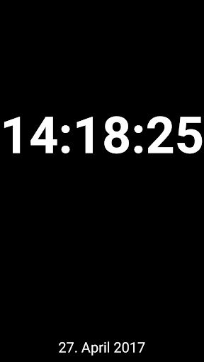 Android application Digitaluhr screenshort