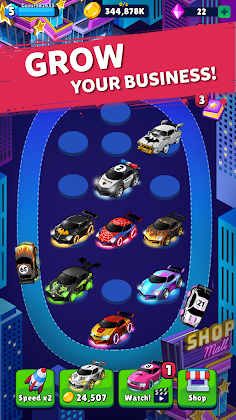 Merge Neon Cars - Merging game - Screenshot 3