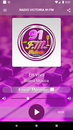 Android application Radio victoria 91 fm screenshort