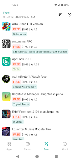 Screenshot of AppsOnSale - Apps & games sale