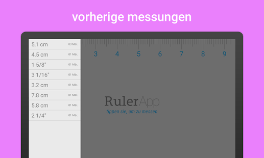 Lineal (Ruler App) Screenshot