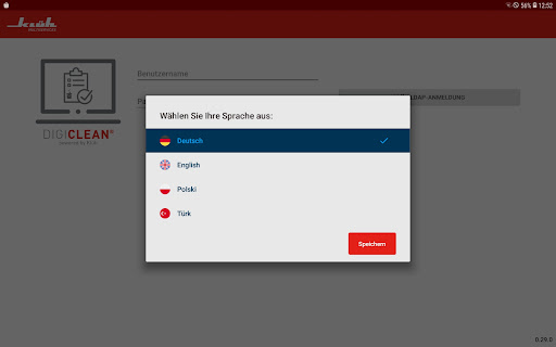 Android application DigiClean ® screenshort