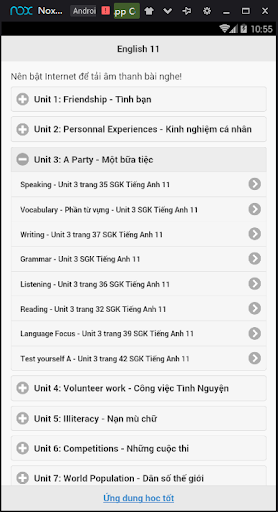 Học tốt tiếng Anh lớp 11 hiện Screen 2
