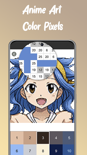 Fairy Color By Number Anime