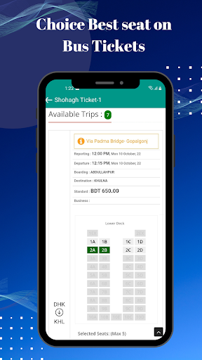 Shohagh Paribahan Bus Ticket