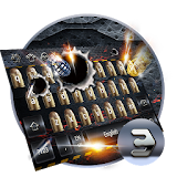 Gun and bullet soldier's game icon