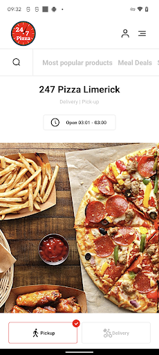 Android application 247 Pizza Limerick screenshort