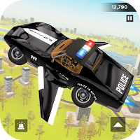 Real Police Flying Car Game 3D
