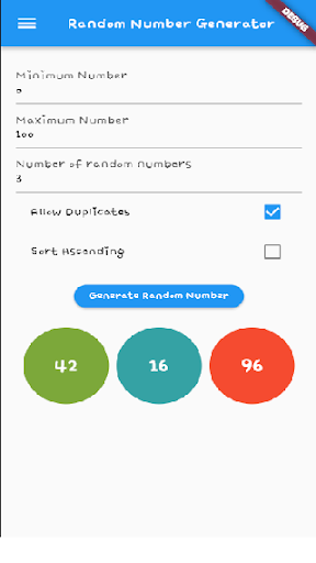 Random Number Generator(랜덤 뽑기) Screen 2
