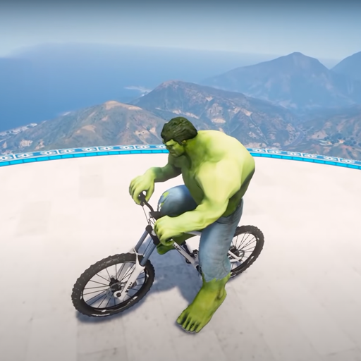 BMX Cycle Race Superhero Game